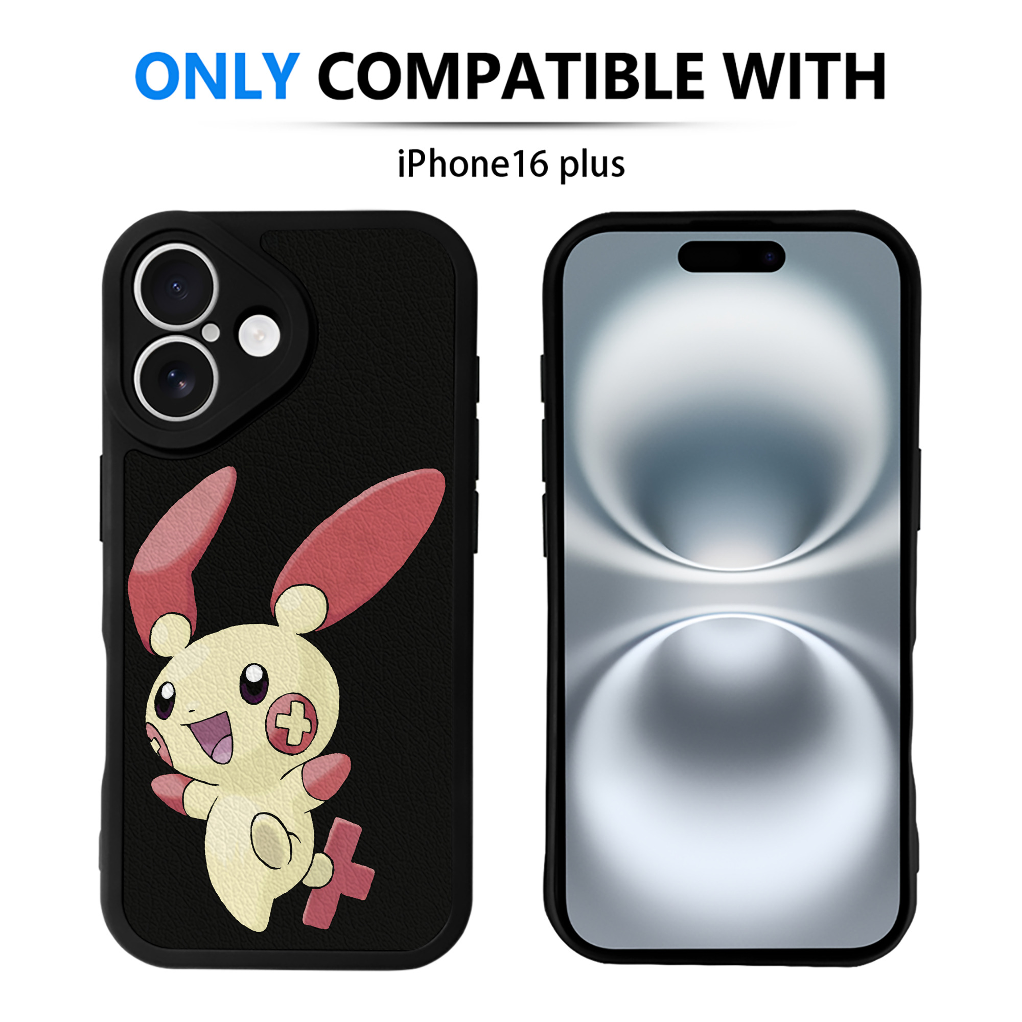 （画像用） ポケットモンスター Pokémon 【iPhone 16シリーズ対応】シリコンスマホケース（レザー調） 材質：シリコン